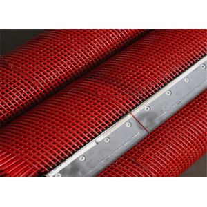 China Mining rectangular welded polyurethane harp screen meshs for stone on sale