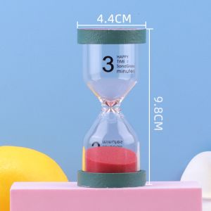 Home Decor Resin Yoga Hourglass Shaped Fruit Mini Hourglass Timer