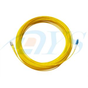 LC-LC Duplex Configuration Singlemode Optical Fiber Patch Cord With ANSI, IEC