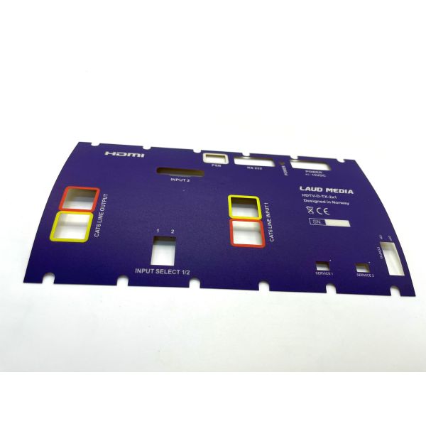 Graphic Overlay Screen Printed Polycarbonate Label With Adhesive Backing And Various Materials