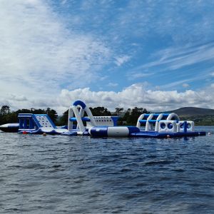China TUV Outdoor Inflatable Water Park Floating Playground In Ireland on sale
