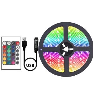 Lamp Luminous Efficiency lm/w 100 5V 3 keys RGB SMD 5050 LED Light Strip IP20