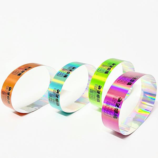 Buy Plastic Glitter Party Wristbands Fashionable Custom Adjustable Size at wholesale prices