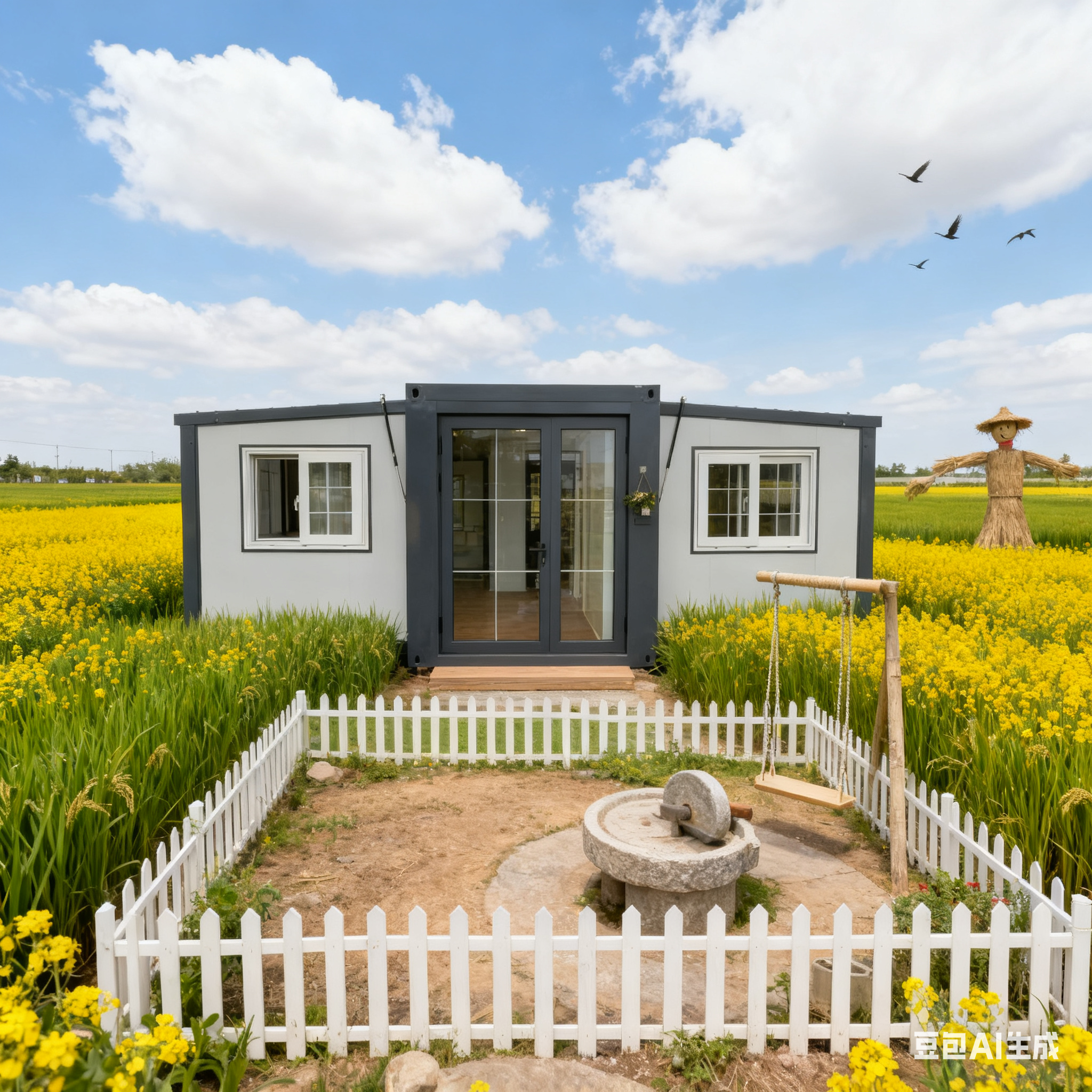 Quality Foldable 20ft Container with Bending Parts 2.0mm Top Beam 1,172 Cubic Feet Capacity and Bull 30*30 Flat Lame for sale