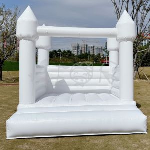 PVC Jumping Castle Inflatable Bounce House White Wedding Bouncy Castle