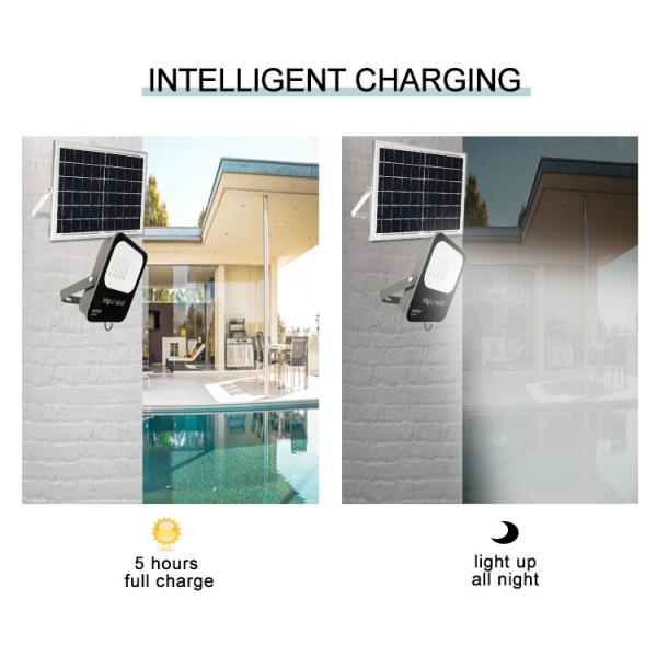 167.5*194.5*35mm 30W 5kg Led Solar Floodlight