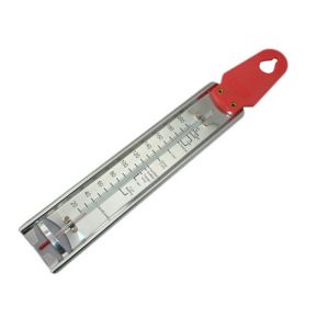 Household Glass Candy Deep Fry Thermometer With Stainless Steel Housing