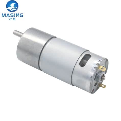 CW&CCW 12Volt High Torque Low Speed Rpm 37mm Dc Geared Motor 555 For Robot And Electric Curtain