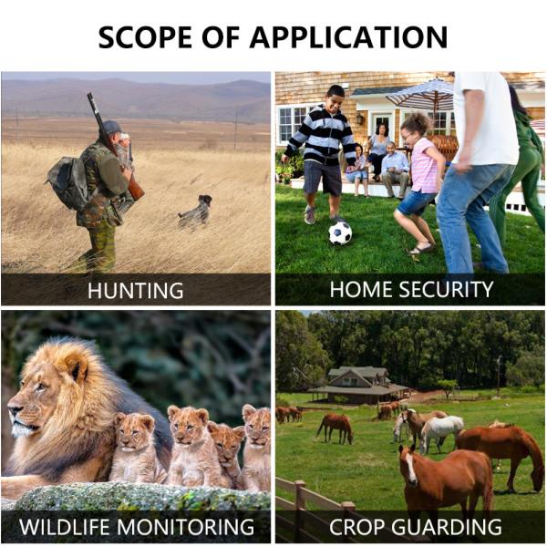 Outdoor Wildlife Hunting Camera up to 512GB Storage 32MP 4K at 30fps KW866 0.25s Response Speed Deer Hunting Camera