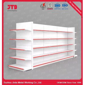 Single Sided Gondola Shop Shelving Powder Coated Finish Heavy Duty