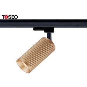 Champagne Gold Pure Aluminium LED Ceiling Track Lights GU10 Spotlights