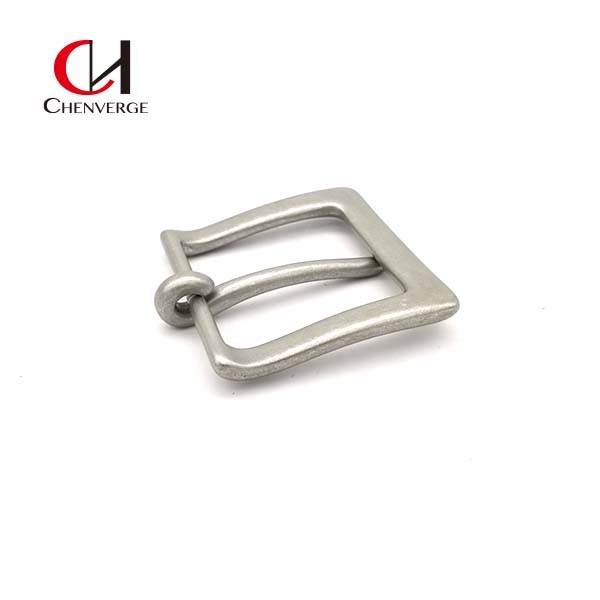 Erosion Resistant Pin Belt Buckles 40mm Antirust Silver Square