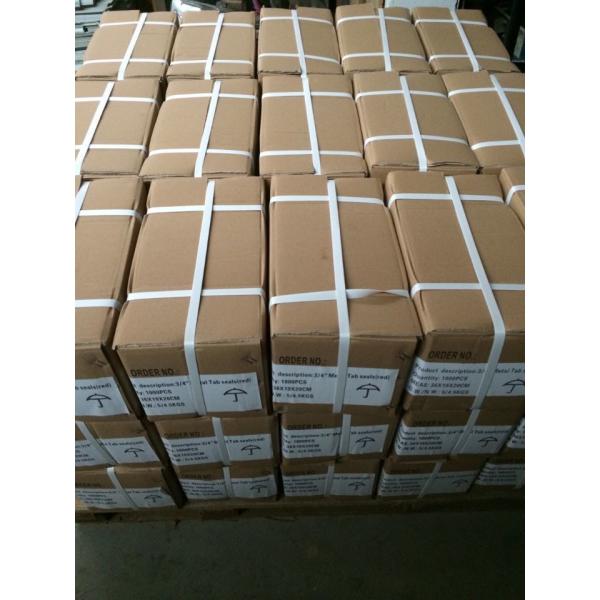 Custom Tab seal, Tri-sure, thread cover, vat flange; color printing can be customized according to customer requireme