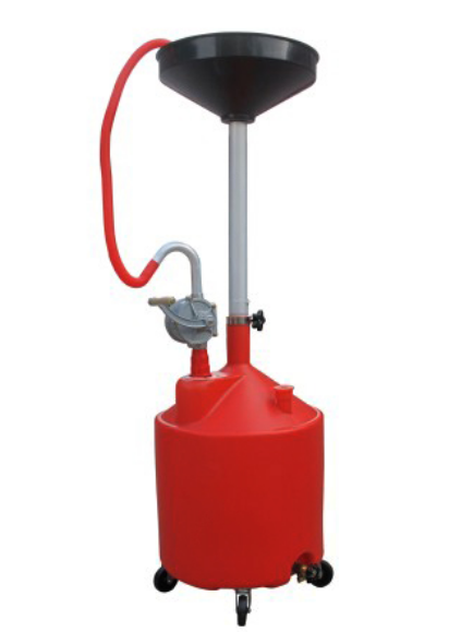 Adjustable Aluminum Pump 18 Gallon Upright Portable Oil Drain