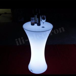 Quality Illuminated led plastic lighting furniture set cocktail table for sale
