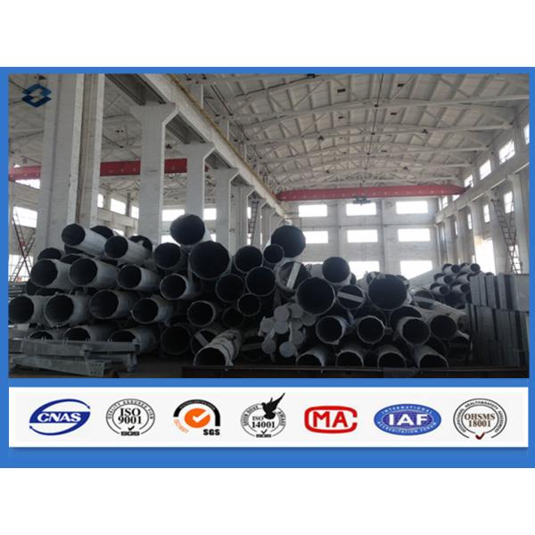 Octagonal 3mm steel tube Q345 Material Electricity transmission galvanized steel