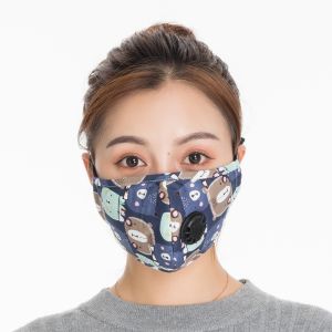 Outdoor Washable N95 Hospital Mask Mouth Muffle Bacteria Proof Black Color