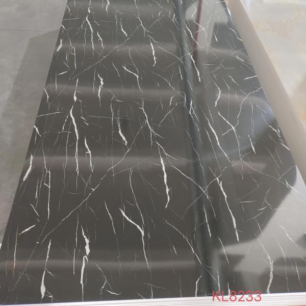 4*8 Ft UV PVC Marble Sheet Waterproof Hot Stamping/3D Printed Indoor Panels UV Boards