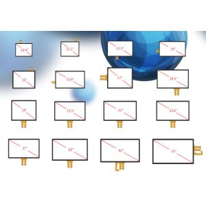 PCT/P-CAP 18.5 Inch Projected Tft Capacitive Touch Screen , 10 Point Multi Touch