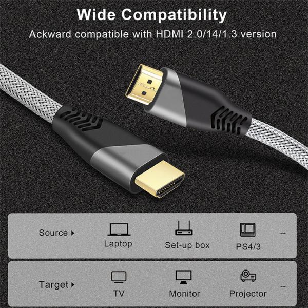 2M High Speed HDMI Cable 4K HDMI Male To HDMI Male