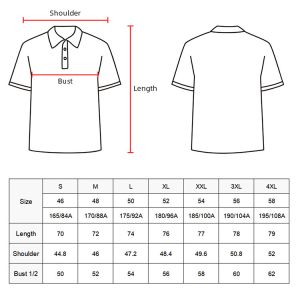 Casual Style Short Sleeve Polo Tee Shirts with Custom Patterns and Breathable