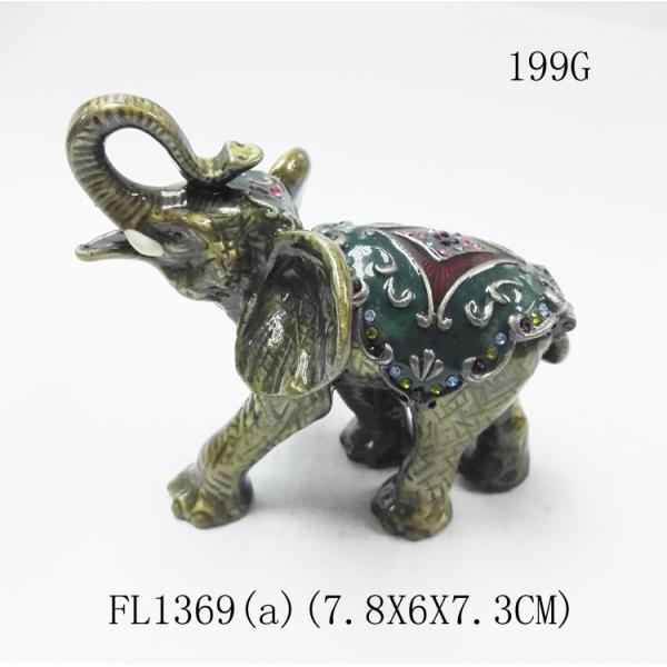 Buy elephant trinket box alloy jewelry box home decoration jewelry box at wholesale prices