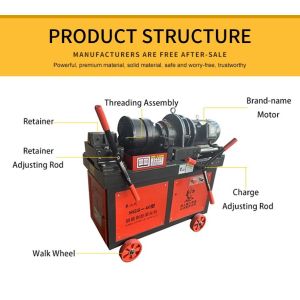 Rib Peeling Parallel Rebar Thread Rolling Machine Self Tapping Screws