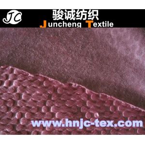 New short pile/plush embossed 100% polyester minky velboa fabric for home