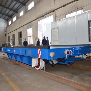 Automated Cable Drum Powered Rail Transfer Trolley Customized 50 Tons
