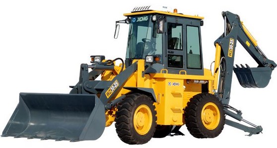 Construction Project Big Compact Tractor Loader Backhoe 21 Mpa Max Systemic Pressure