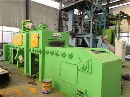 Buy 4m/min Wire Mesh Shot Blasting Machine Aluminum Pot Cleaning at wholesale prices