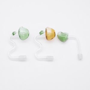 Drinking Curved Inhale Bent Mushroom Head Hookah Pipe