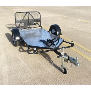 Galvanized Single Motorcycle Trailer Customized Motorcycle Cargo Trailer