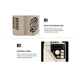 ROHS Micro Drive VFD 0.75KW 1HP One Phase Input Frequency Converter