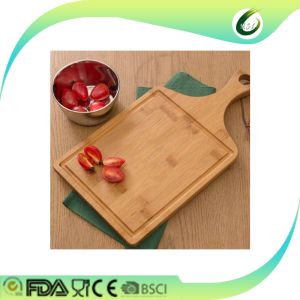Bamboo pizza paddle with long handle