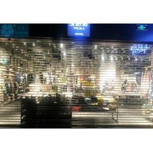 Commerce Use 5000mm Wide 16mm Bar Clear Roller Shutters