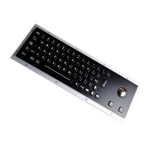 Rugged Stainless Steel Metal Keyboard 20mA Electroplated Black