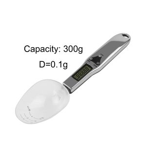 Product Size 250x64x30mm Digital Kitchen Scale with Measuring Spoon Lightweight