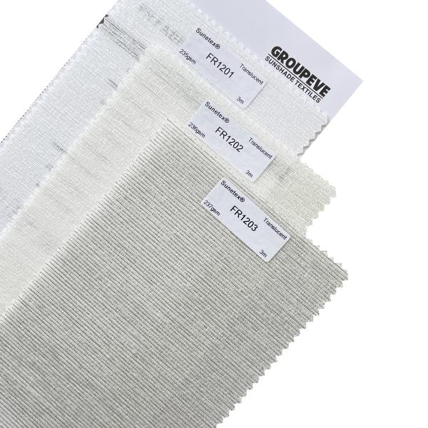 Buy Plain Blackout Fire Retardant Roller Blind Fabrics For Window Treatment at wholesale prices