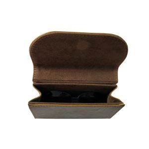 High-end Leather Portable Sunglasses Case / Spectacle Pouch