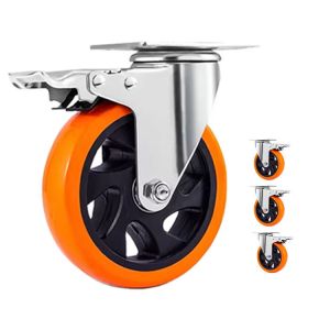 China Lightweight 1.5″–5″ PP Swivel Caster Wheels with Optional Brake Furniture and Display Trolley Casters on sale