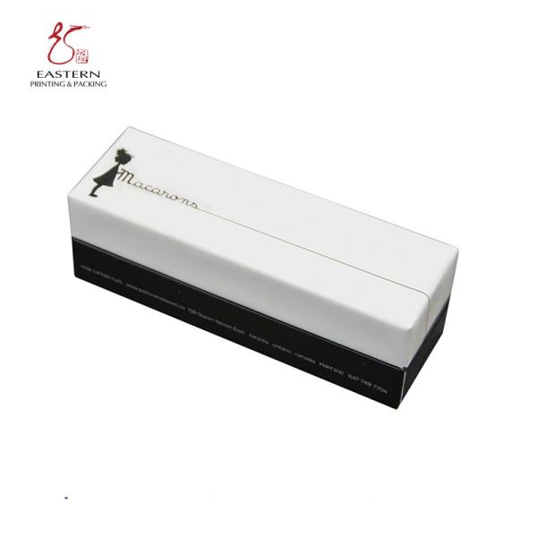 Buy Custom Paperboard Macaron Packaging Boxes with Lid | 1000 Pcs Trial Quantity at wholesale prices