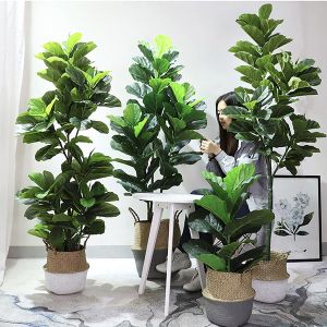 210cm Height Fake Bonsai Plants Ficus Sunflower Bamboo Traveller Banana Bonsai