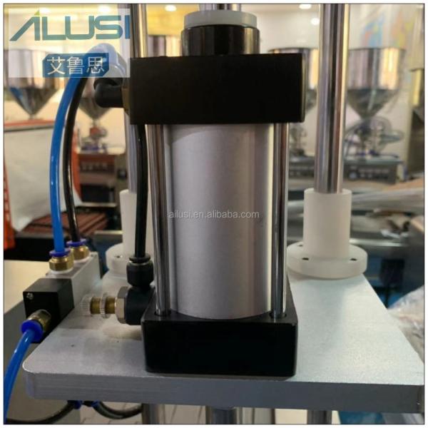 Perfume Industry Hand Perfume Collar Press Spray Glass Bottle Fully Pneumatic Operated Semi Automatic Collar Press Machi