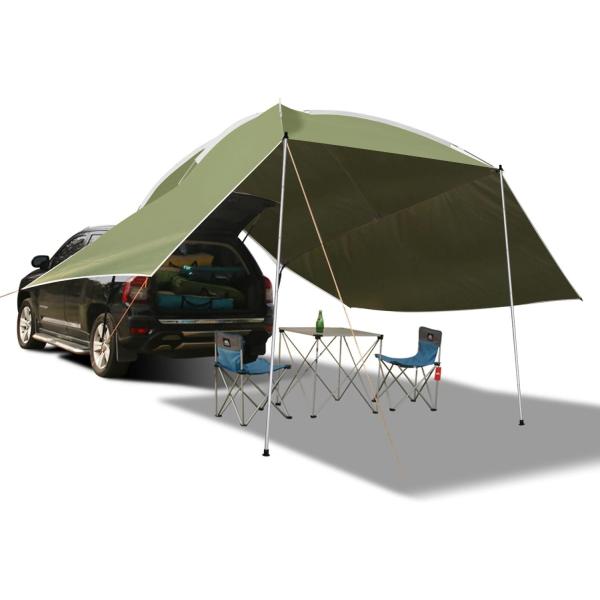 Buy Waterproof Car Awning Sun Shelter, Portable Auto Canopy Camper Trailer Sun Shade for Camping, SUV, Outdoor, Beach Army at wholesale prices