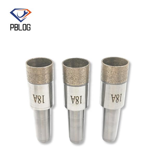 Brazed Body Sharp Taper Shank Diamond Glass Core Drill Bit