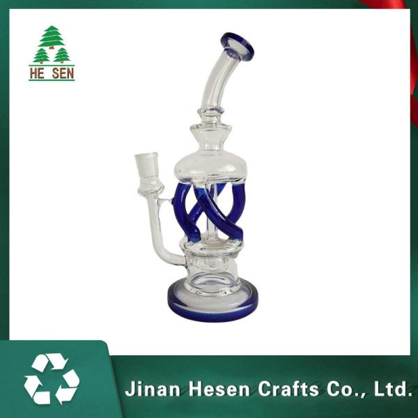 Buy Recycler Hookah 26cm Borosilicate Weed Herb Bong at wholesale prices