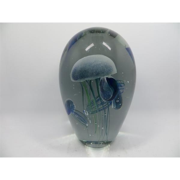 Glass paperweight, glass ball, glass round ball, hand made glass, home