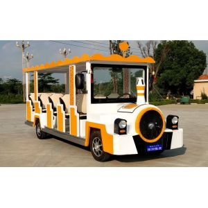 cartoon electric sightseeing car 14 seats Size 5710*1590*2160mm power 72v7.5kw
