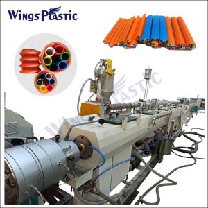 PE Cod Fiber Optic Cable Sheathing Tube Production Line Spiral Pipe Making